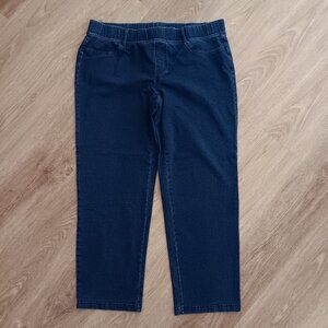 LANDS’ END Starfish Jean Pull On Denim Pants Size XLP 18P